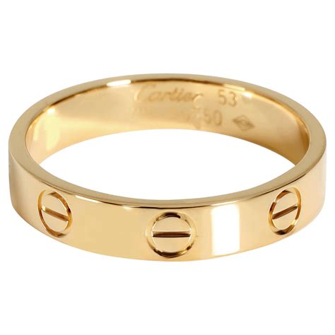 cartier 18k gold wedding ring